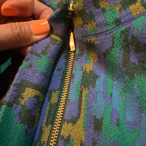 Isaac Mizrahi Live! Full Zip Sweater Cardigan Long Sleeve Multicolor Size XL EUC - Picture 3 of 7